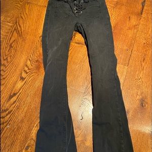 ASOS Black Bell Bottom Jeans